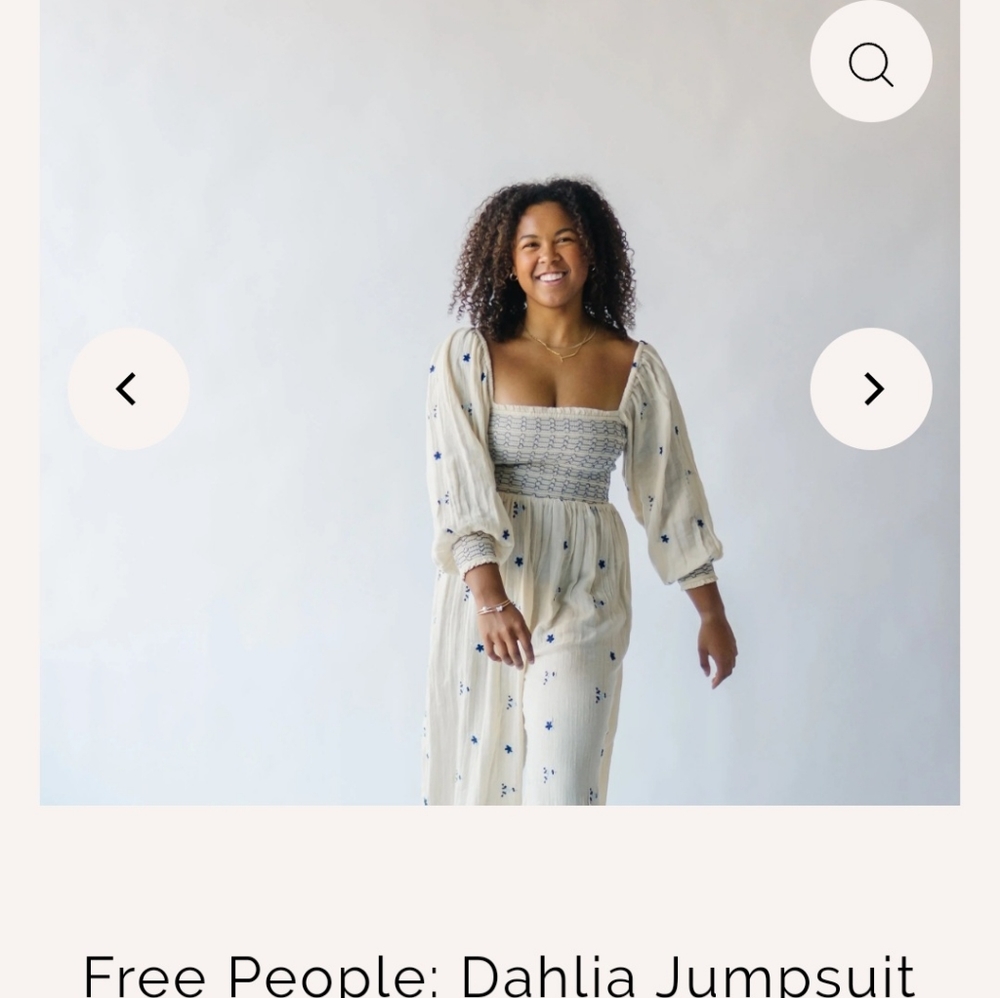 Free people Dahlia jumpsuit in washed out